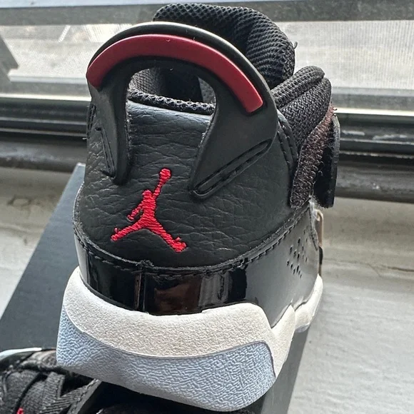 Jordan 6 Rings TD in Black, Red, and White - Picture 8 of 14